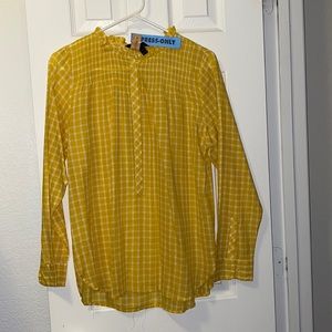 J.Crew Long-Sleeve Yellow Button Down